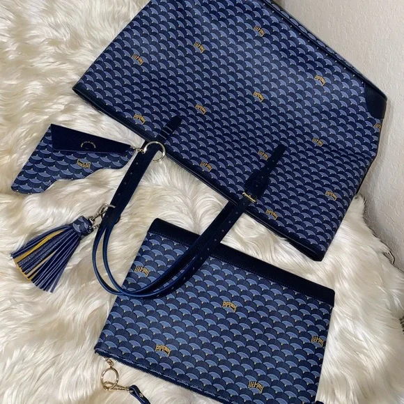 NEW FAURÉ LE PAGE Daily Battle Tote 37 in Paris Blue - Picture 13 of 17